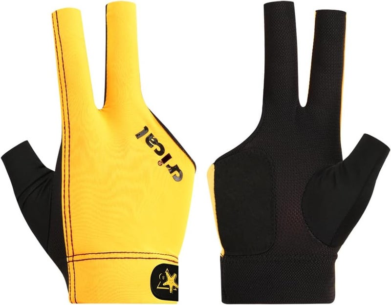 CRICAL Professional Billiard Glove for Pool, 3-Finger Design with Thick Lycra & Non-Slip Grip for Men and Women, Billiard Cue Accessories for Improved Control and Practice - Image 1